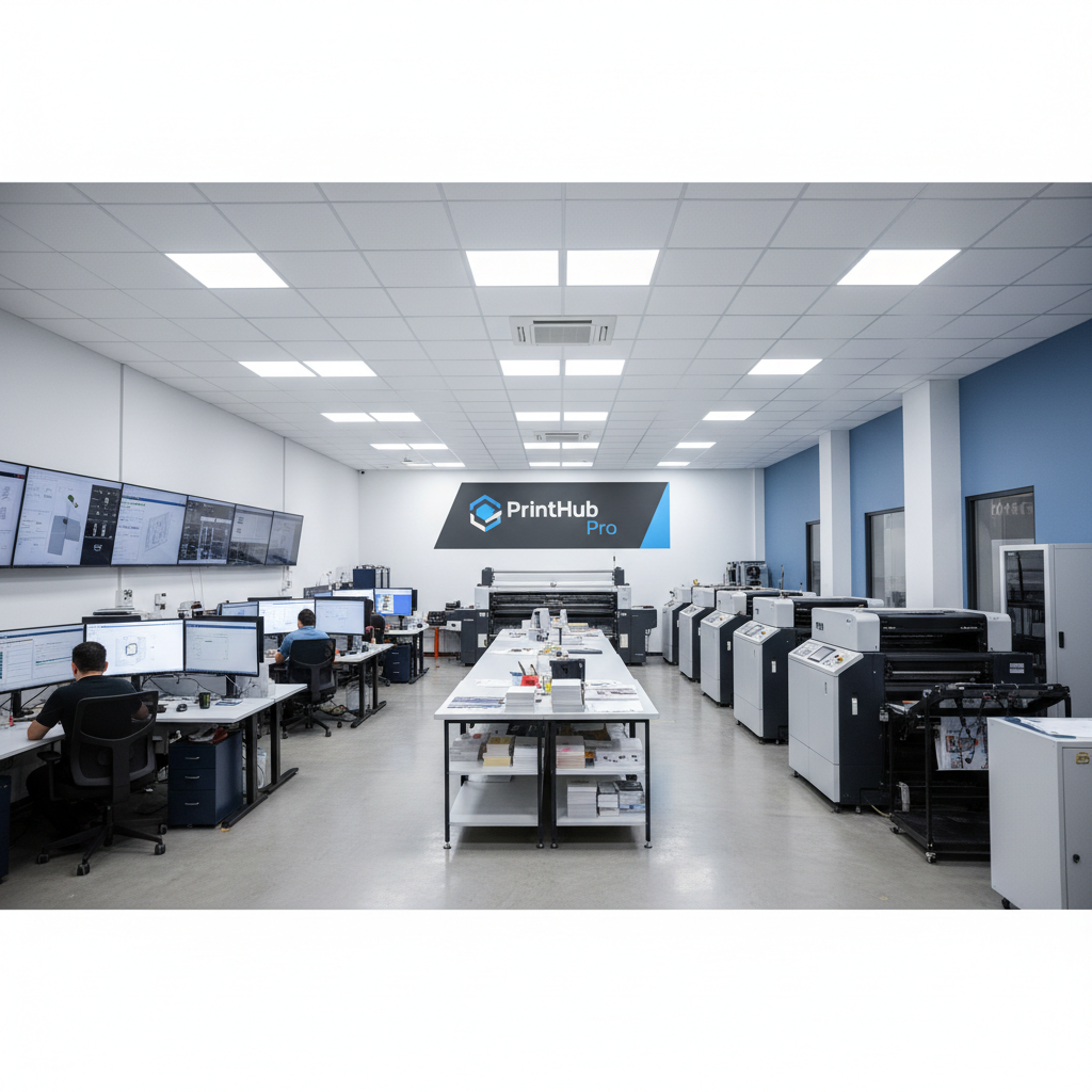 Modern kantoor met inspirerende wandbedrukking voor employer branding